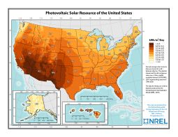 solar potential map of USA