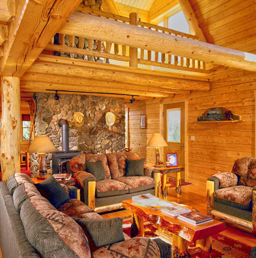 Log Home Great Room
